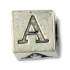 Letter A Greek ALpha Cube Bead
