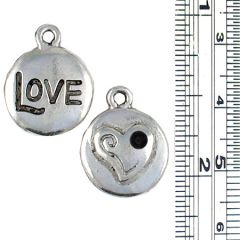 Love Heart With Space for Crystal Charm