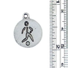 Soccer Player Charm Disc