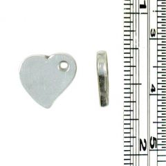 Wholesale Heart Shape Stamping Blank Charms for Jewelry Tags.