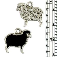 Wholesale black sheep charms