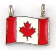 Wholesale Canadian Flag Charms 