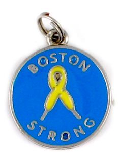 Boston Strong Charity Charm with Yellow Laces