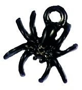 Wholesale Black Enamel Spider Charm