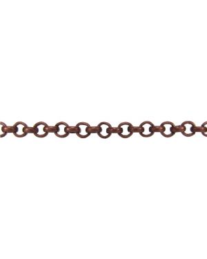 3mm Rolo Chain - 50ft Spool; Antique Copper