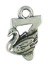 Wholesale 12 Days of Christmas, 7- Swans A Swimming Charms