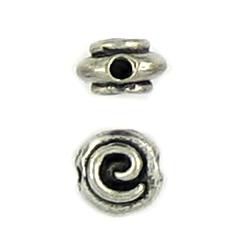 Wholesale Small Disc Bead With Swirl Design