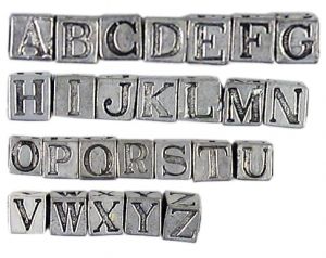 Wholesale alphabet bead set