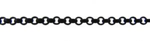 Wholesale 2mm rolo jewelry chain nite black