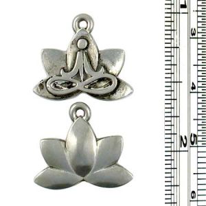 Wholesale Lotus Flower with Yoga Figure Charms