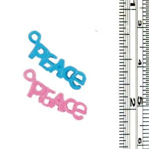 Colored Peace Charms